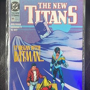 The New Titans 65 Apr 90 Dc Comic Book